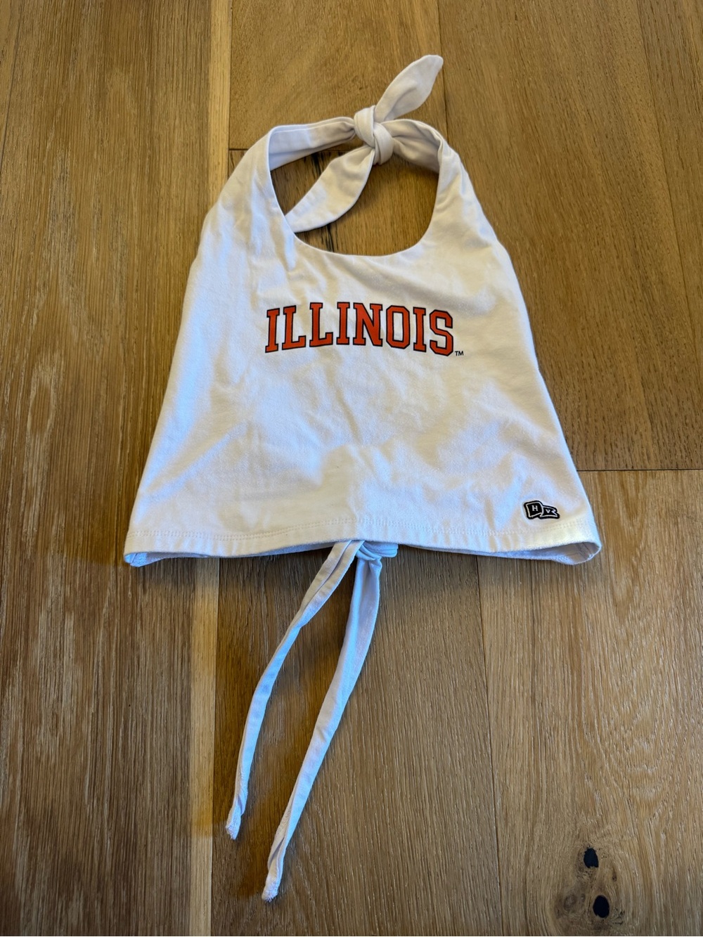 Hype and Vice White Illinois Illini tailgate tie tank S